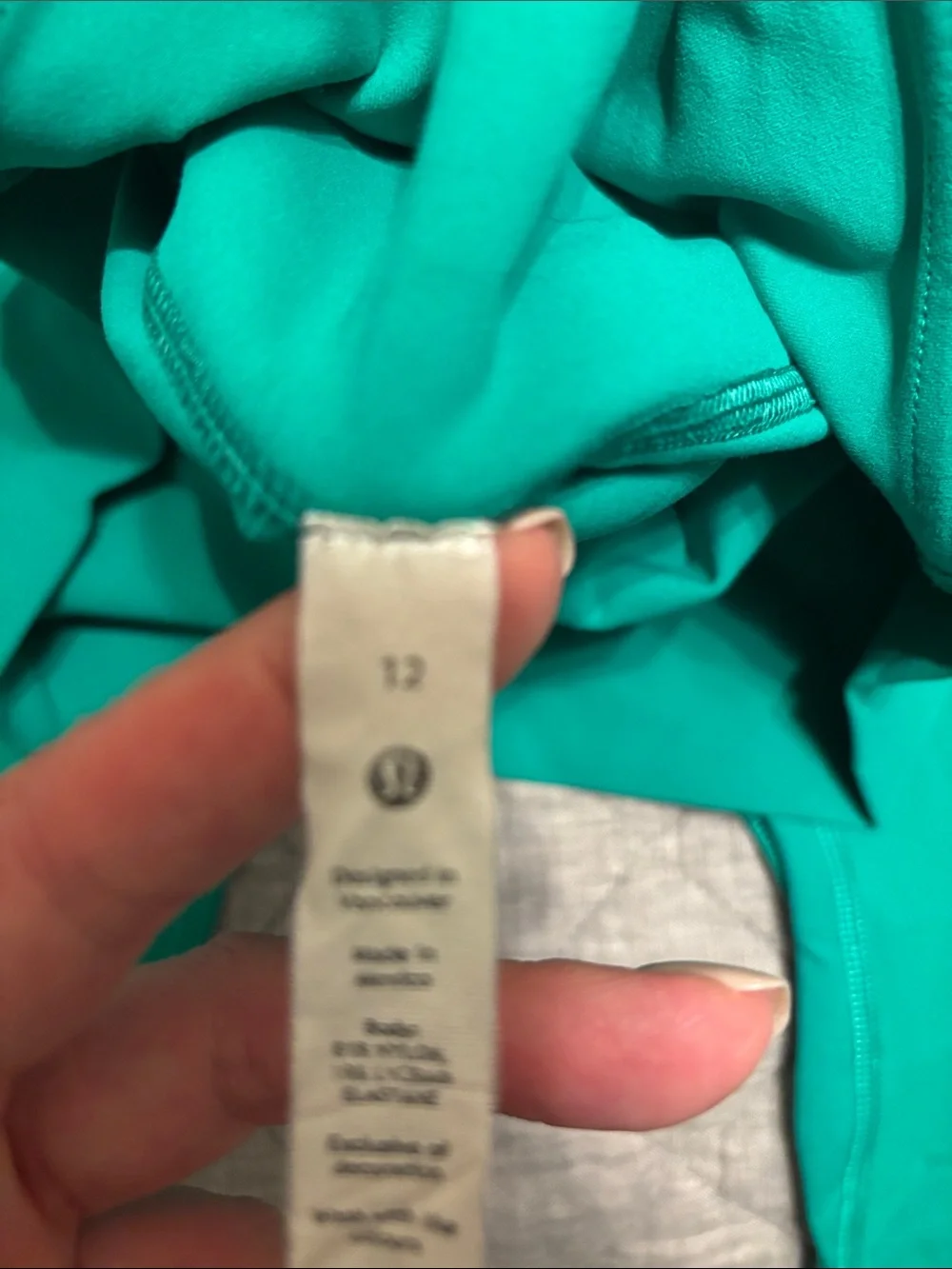 lululemon athletica Green High-Waist Leggings 12 with pockets